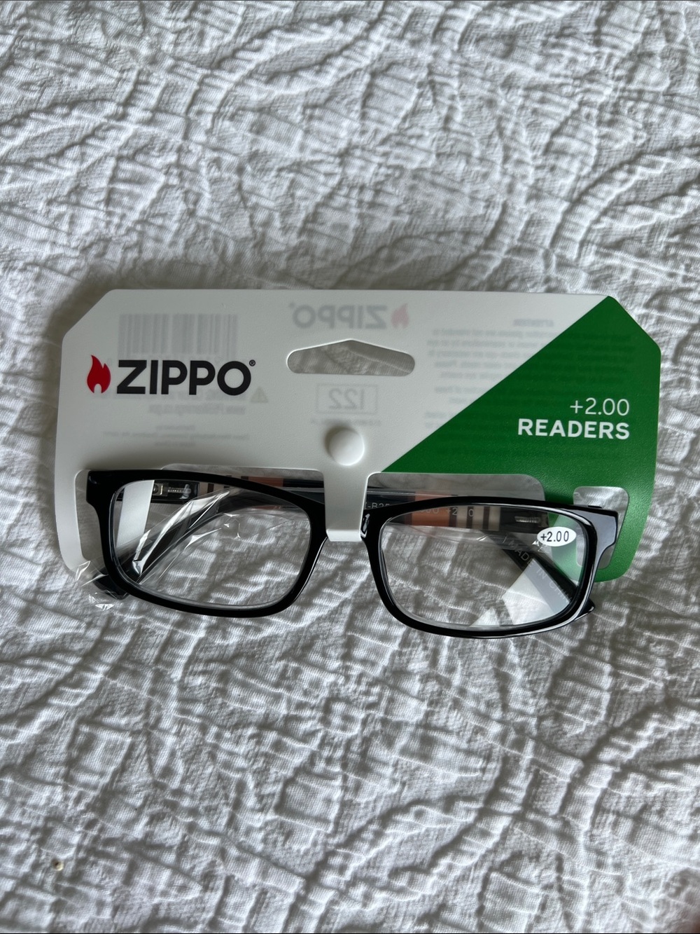 Zippo Reading Glasses +2.00 Brown frame with stripes unisex
